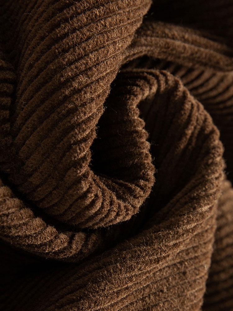 Teddy-Fleece Lined Cotton Corduroy Jacket